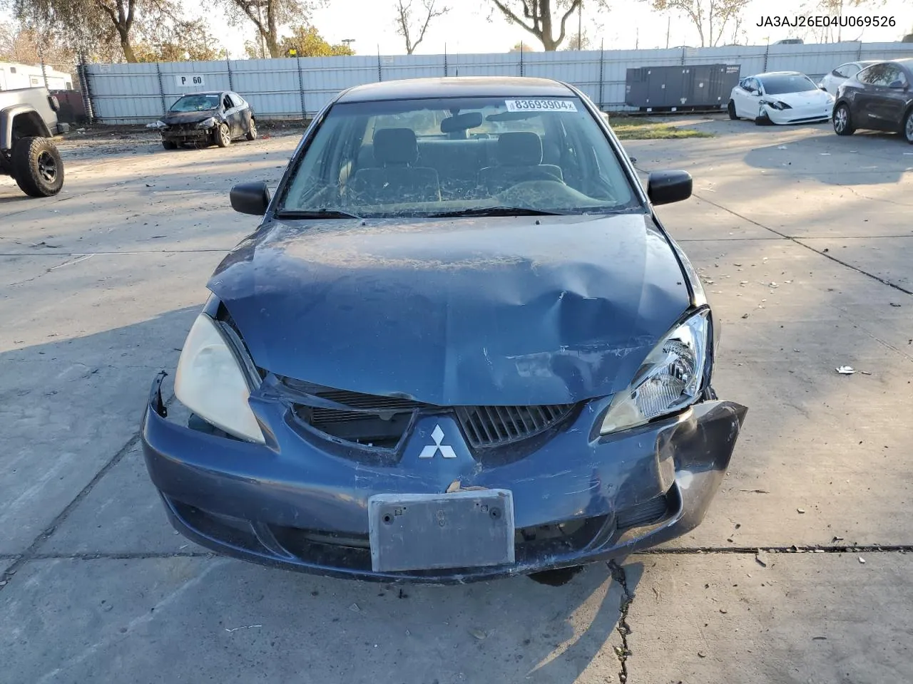 2004 Mitsubishi Lancer Es VIN: JA3AJ26E04U069526 Lot: 83693904