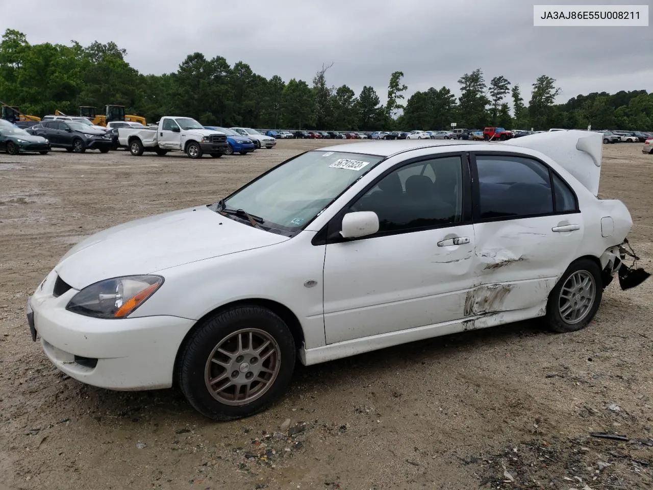 2005 Mitsubishi Lancer Oz Rally VIN: JA3AJ86E55U008211 Lot: 56791523