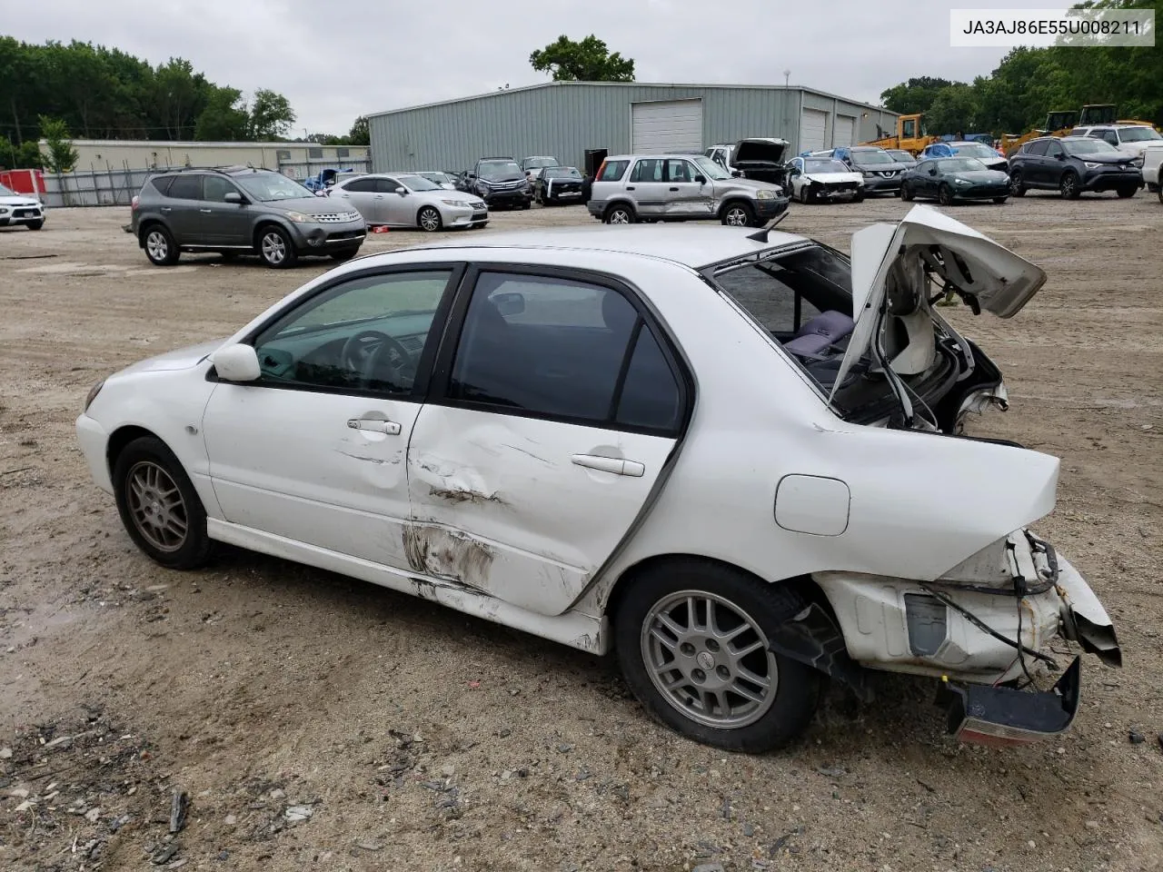 2005 Mitsubishi Lancer Oz Rally VIN: JA3AJ86E55U008211 Lot: 56791523