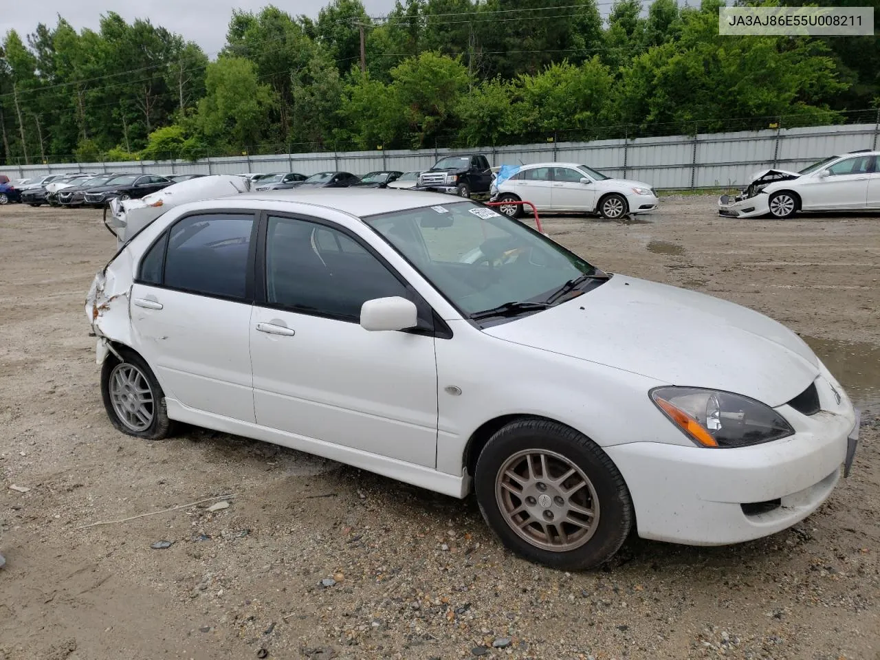 2005 Mitsubishi Lancer Oz Rally VIN: JA3AJ86E55U008211 Lot: 56791523