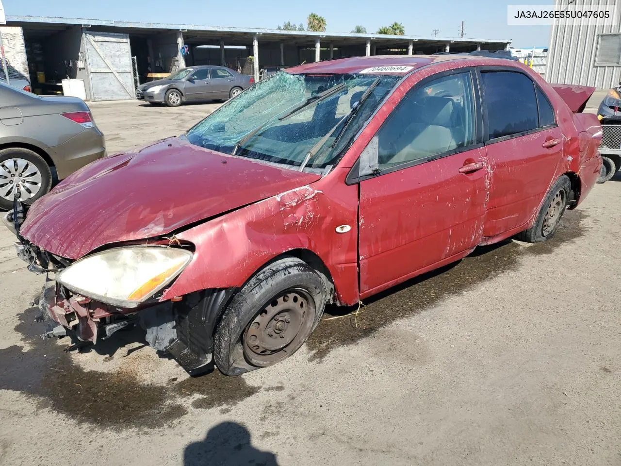 2005 Mitsubishi Lancer Es VIN: JA3AJ26E55U047605 Lot: 70460694