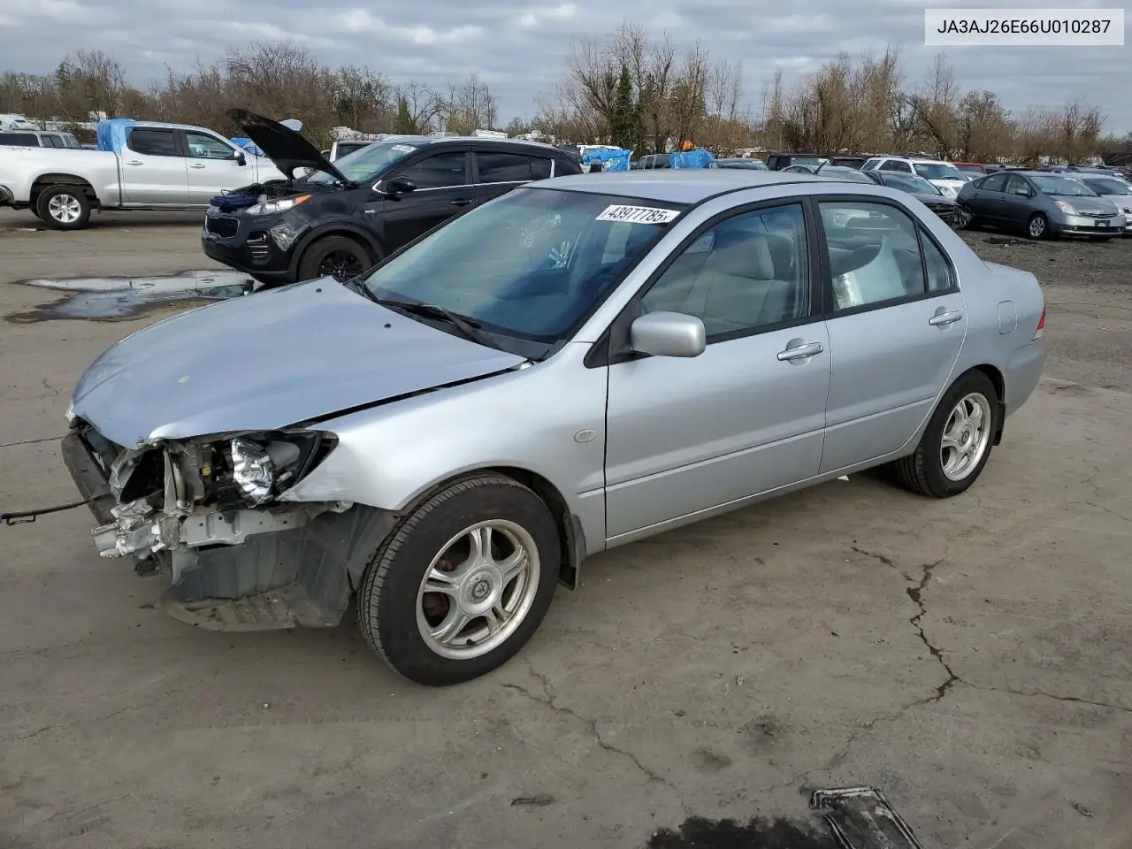 2006 Mitsubishi Lancer Es VIN: JA3AJ26E66U010287 Lot: 43977785