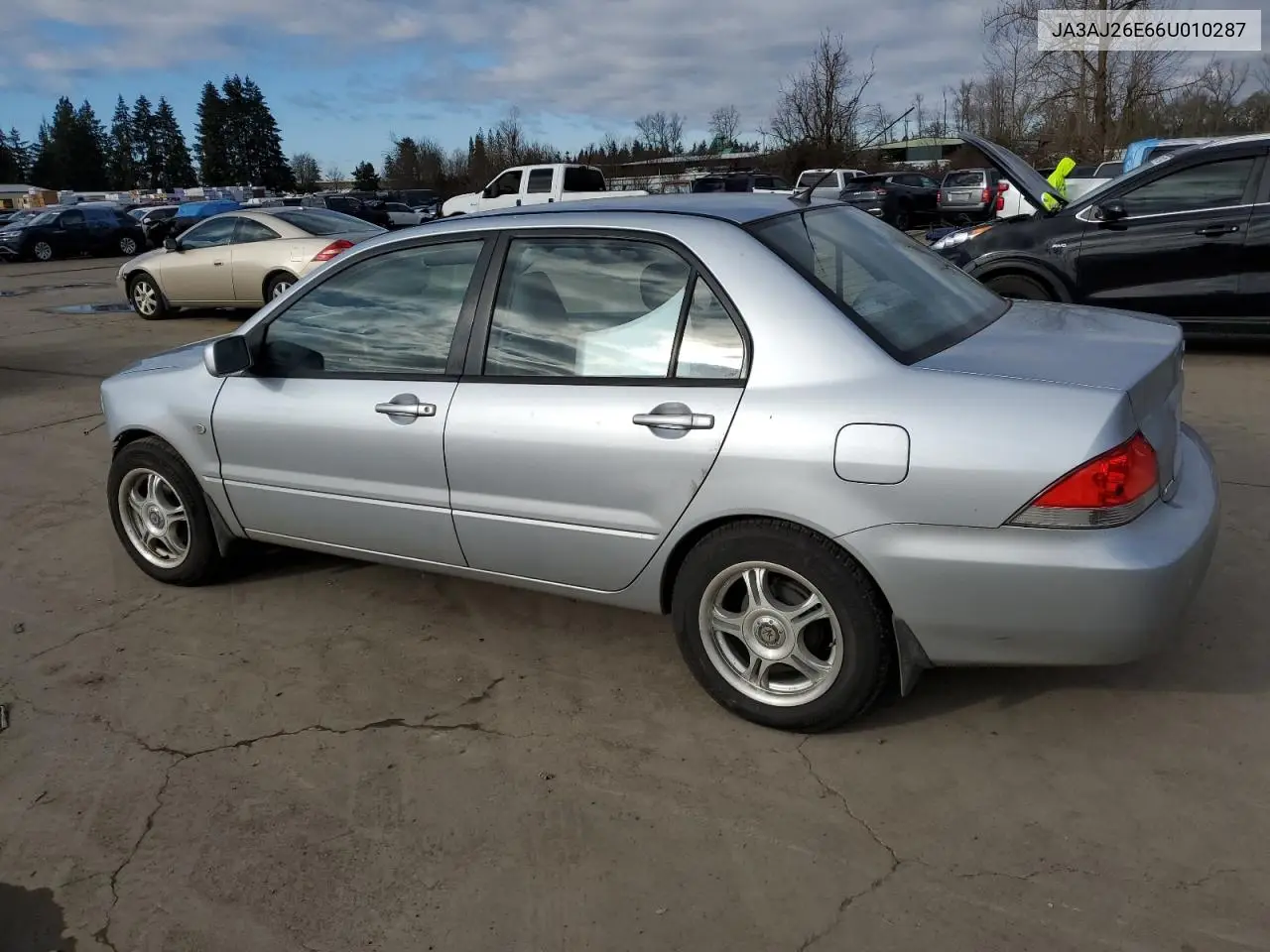 2006 Mitsubishi Lancer Es VIN: JA3AJ26E66U010287 Lot: 43977785