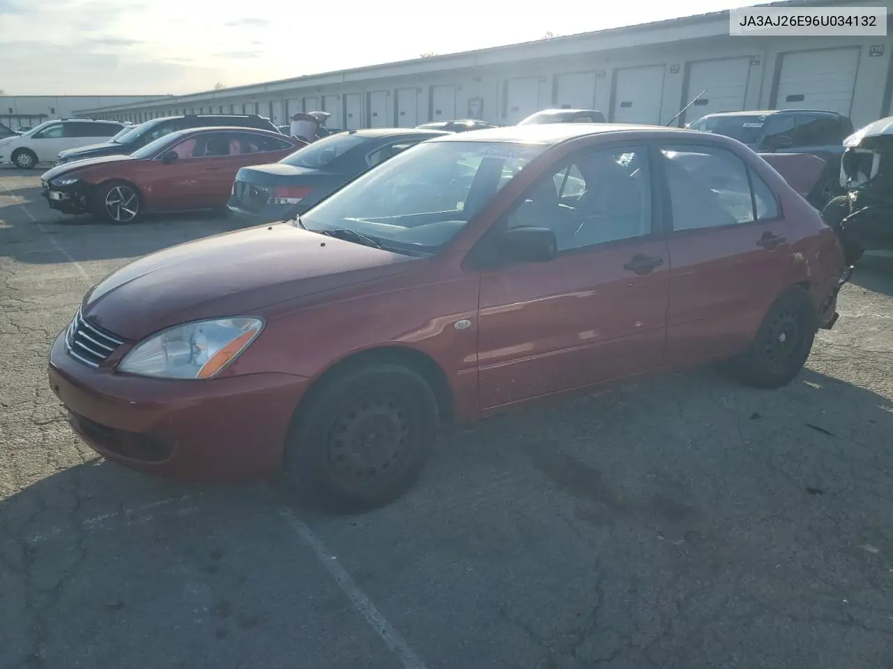 2006 Mitsubishi Lancer Es VIN: JA3AJ26E96U034132 Lot: 53722855