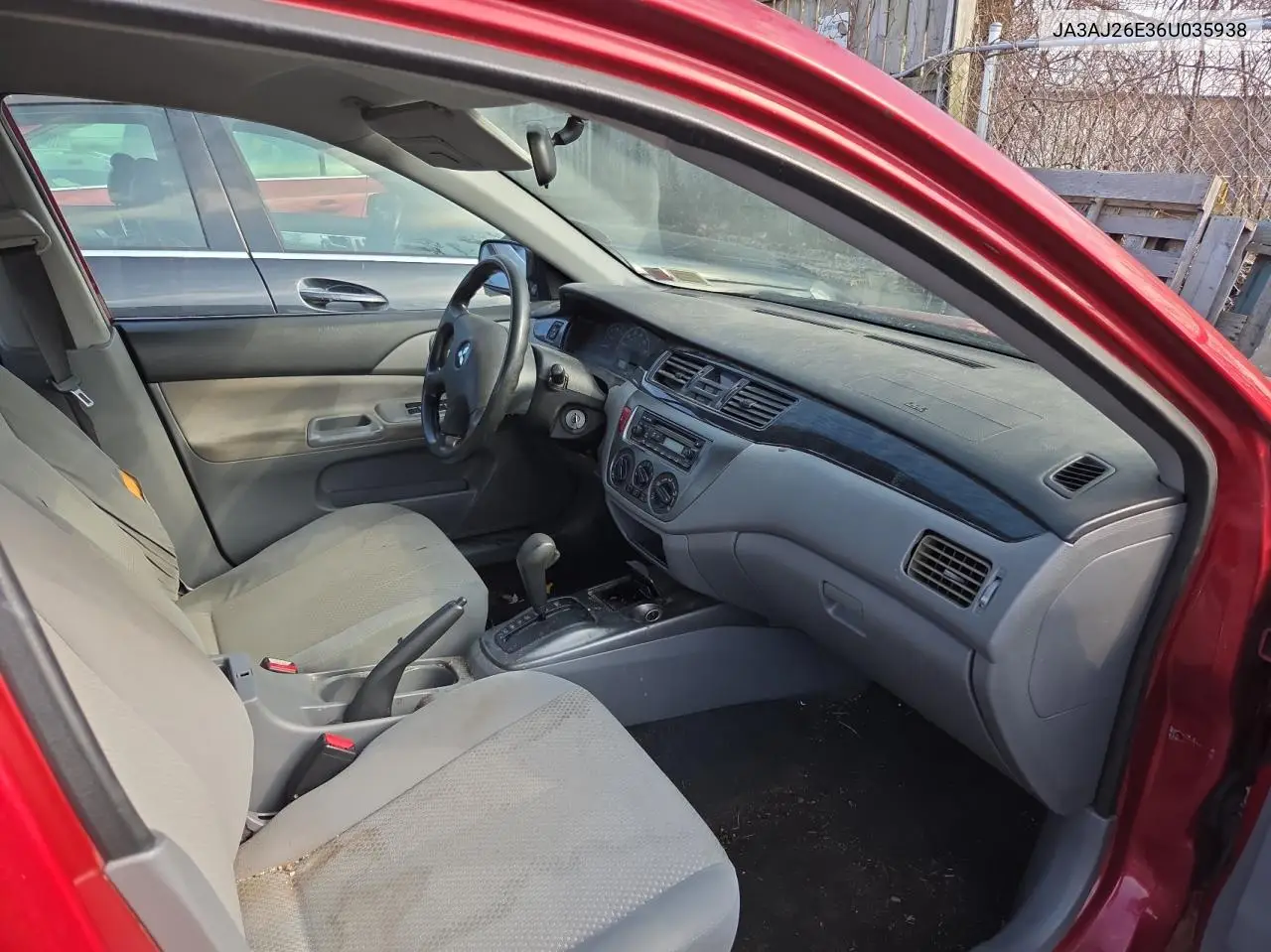 2006 Mitsubishi Lancer Es VIN: JA3AJ26E36U035938 Lot: 54607355