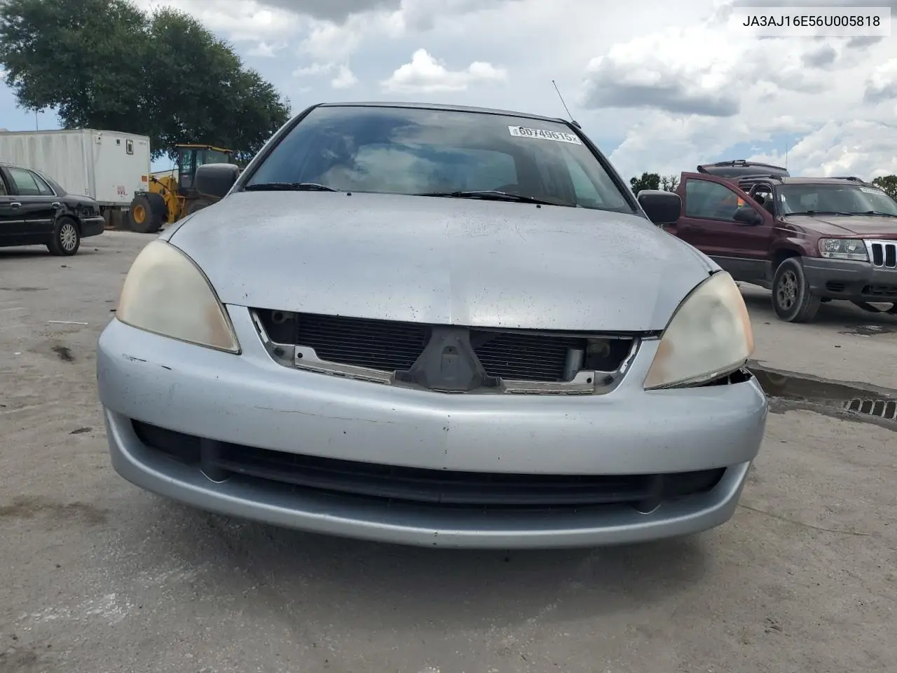 2006 Mitsubishi Lancer Es VIN: JA3AJ16E56U005818 Lot: 60749615