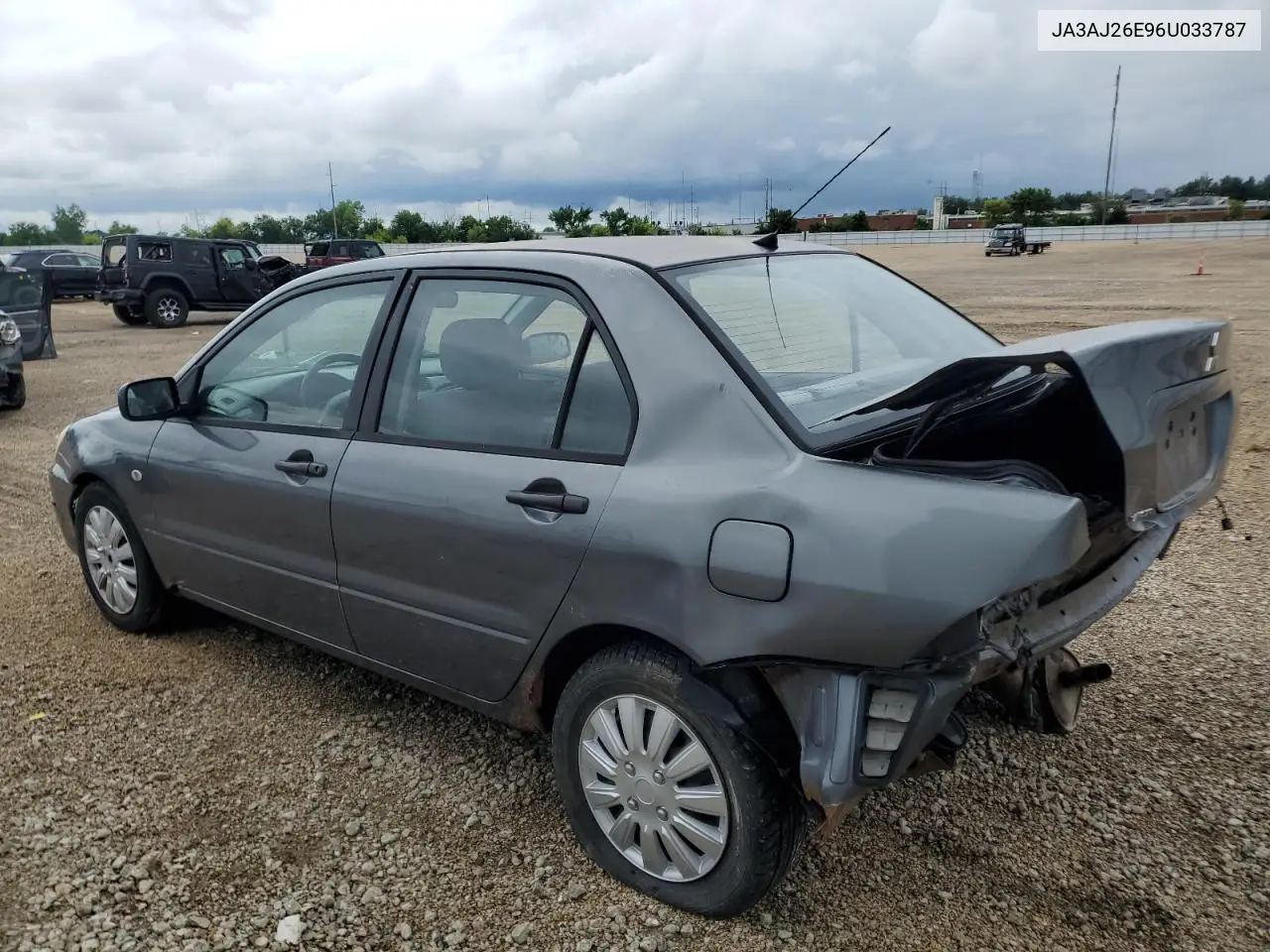 2006 Mitsubishi Lancer Es VIN: JA3AJ26E96U033787 Lot: 61417165
