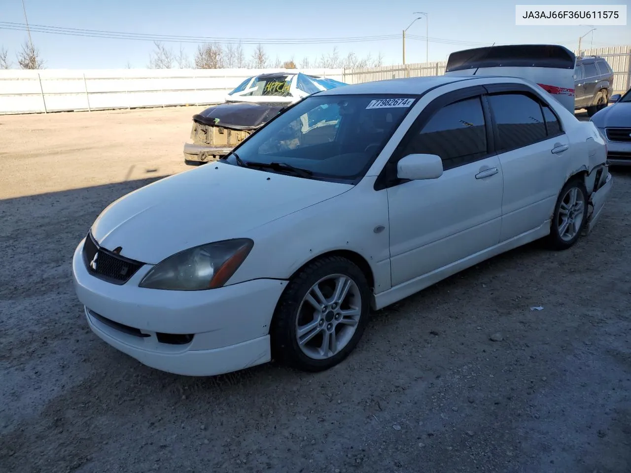 2006 Mitsubishi Lancer Ralliart VIN: JA3AJ66F36U611575 Lot: 77982674