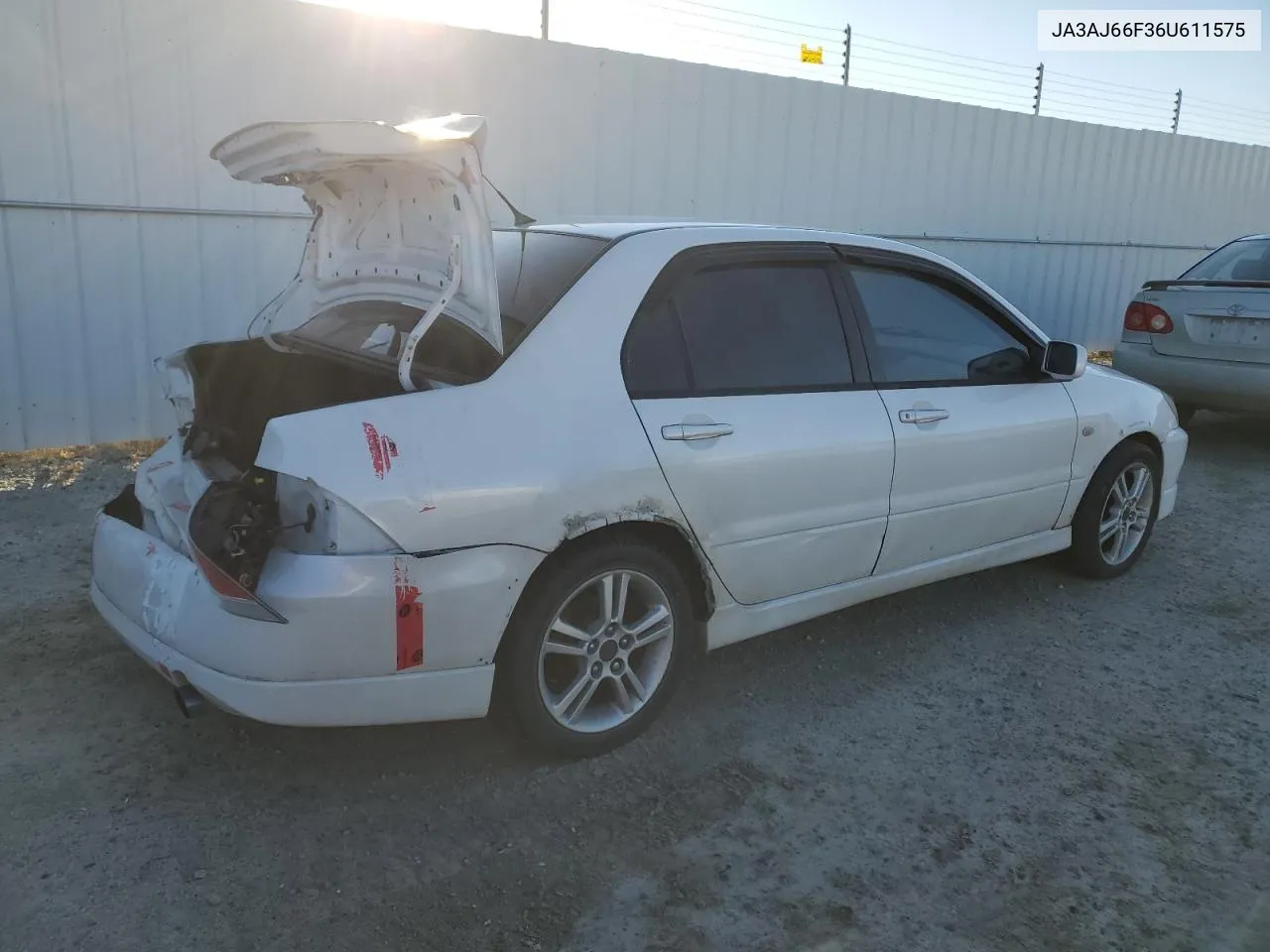 2006 Mitsubishi Lancer Ralliart VIN: JA3AJ66F36U611575 Lot: 77982674