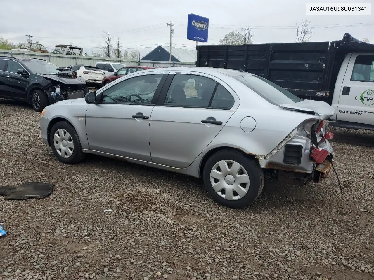 2008 Mitsubishi Lancer De VIN: JA3AU16U98U031341 Lot: 56306825