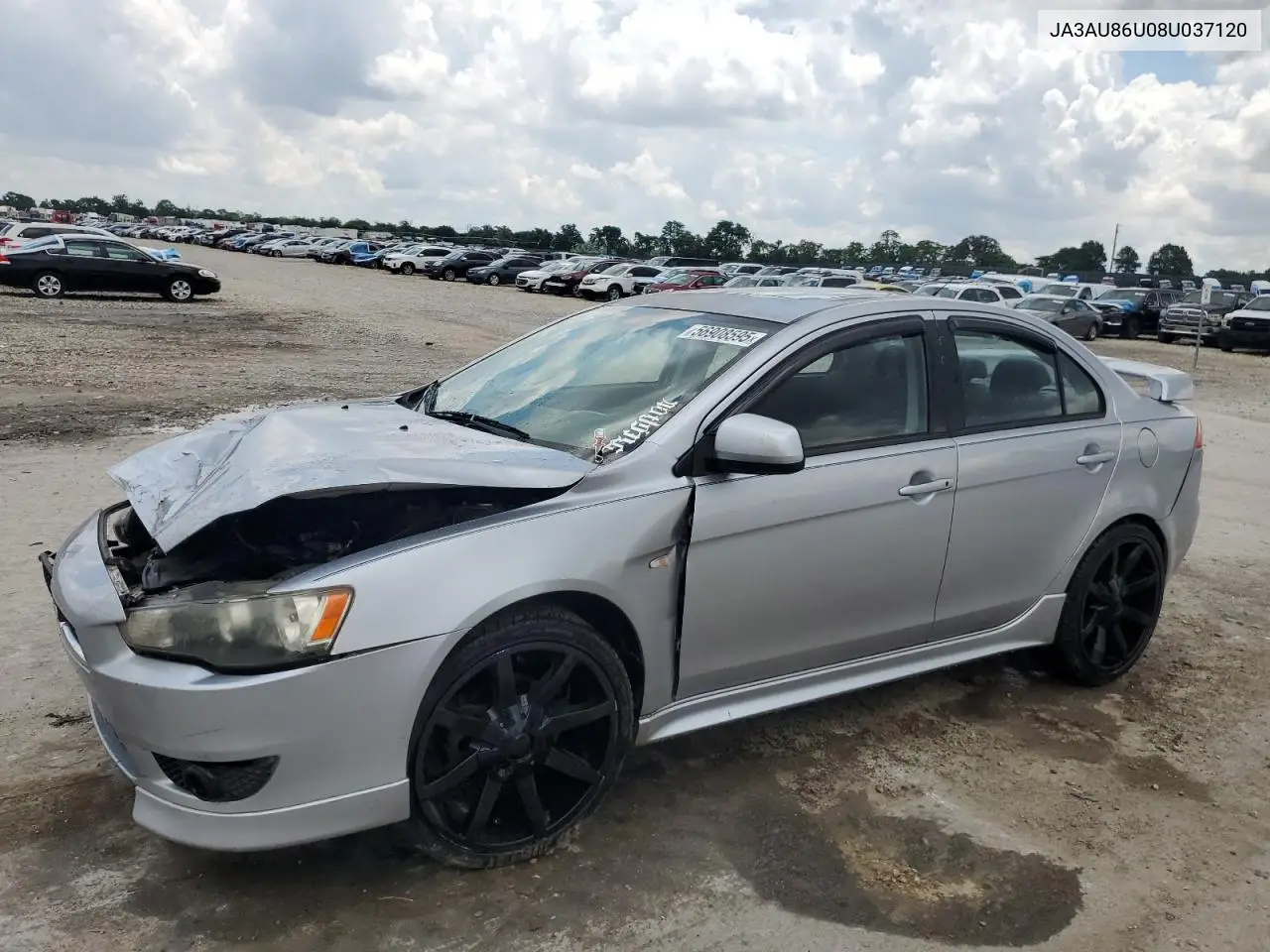 2008 Mitsubishi Lancer Gts VIN: JA3AU86U08U037120 Lot: 56908595