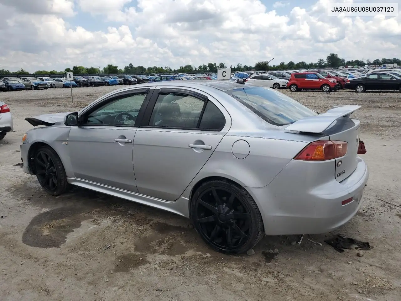 2008 Mitsubishi Lancer Gts VIN: JA3AU86U08U037120 Lot: 56908595