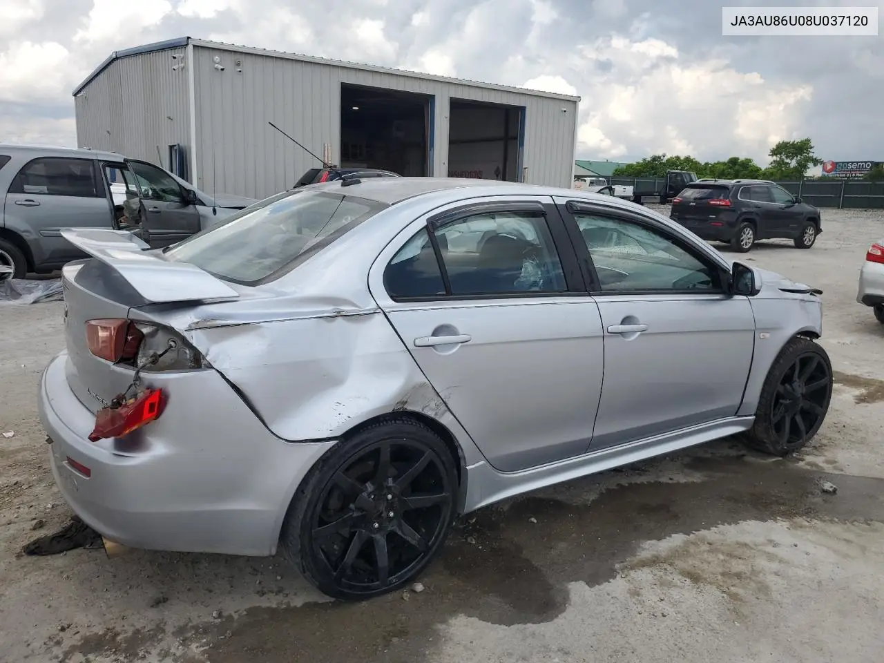 2008 Mitsubishi Lancer Gts VIN: JA3AU86U08U037120 Lot: 56908595