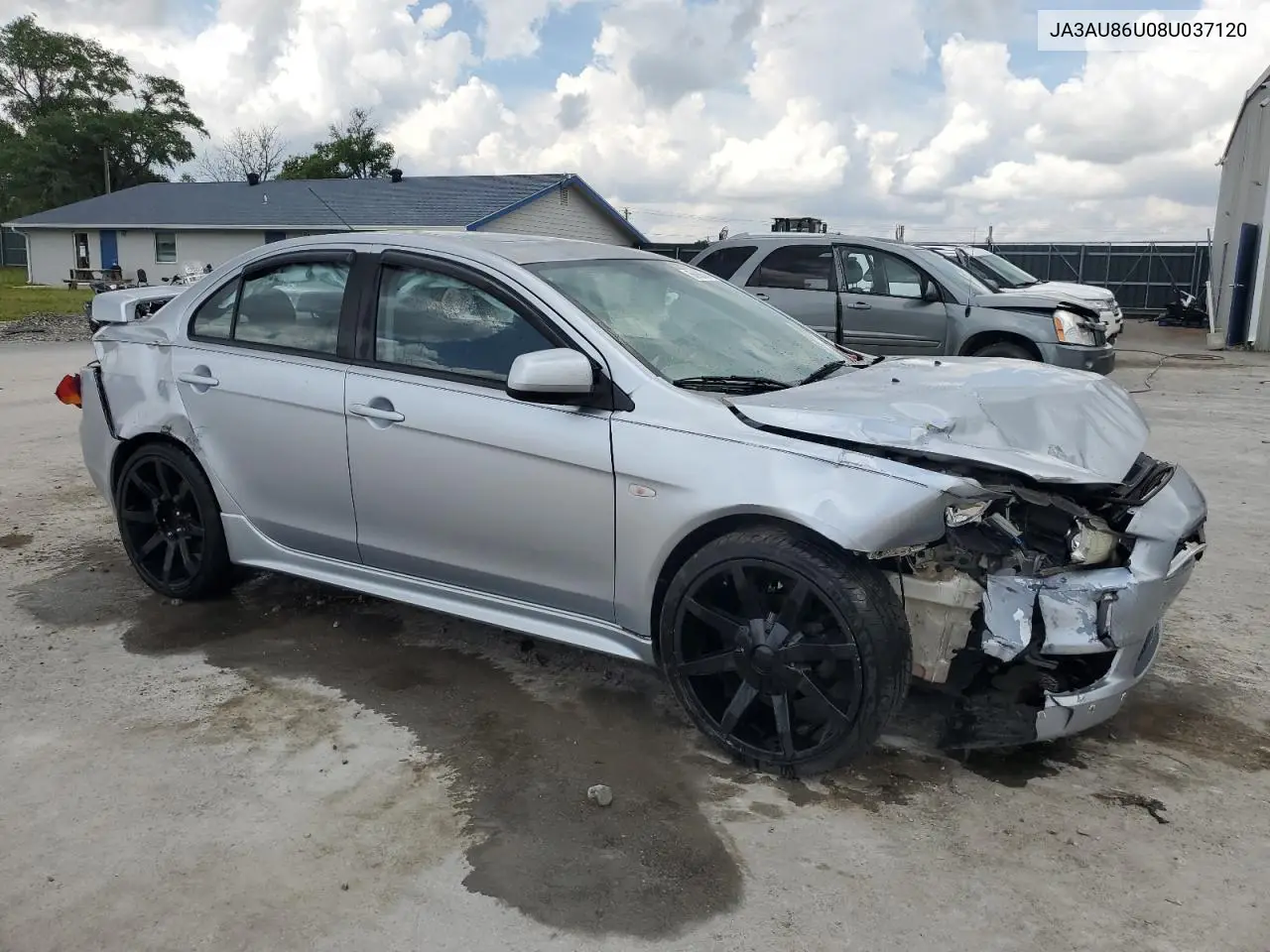 2008 Mitsubishi Lancer Gts VIN: JA3AU86U08U037120 Lot: 56908595