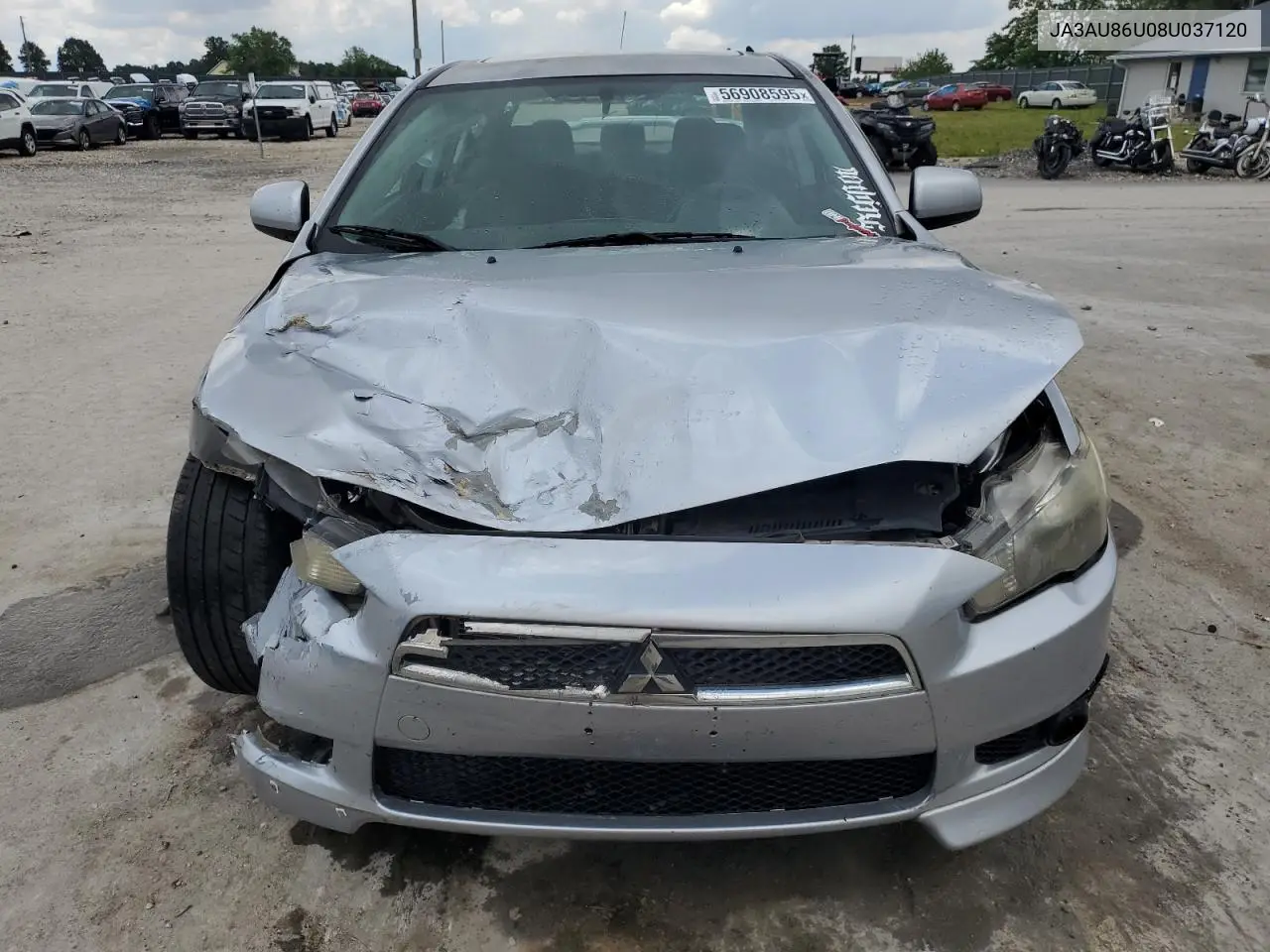 2008 Mitsubishi Lancer Gts VIN: JA3AU86U08U037120 Lot: 56908595