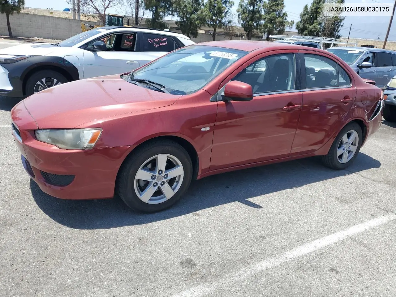 2008 Mitsubishi Lancer Es VIN: JA3AU26U58U030175 Lot: 61755205