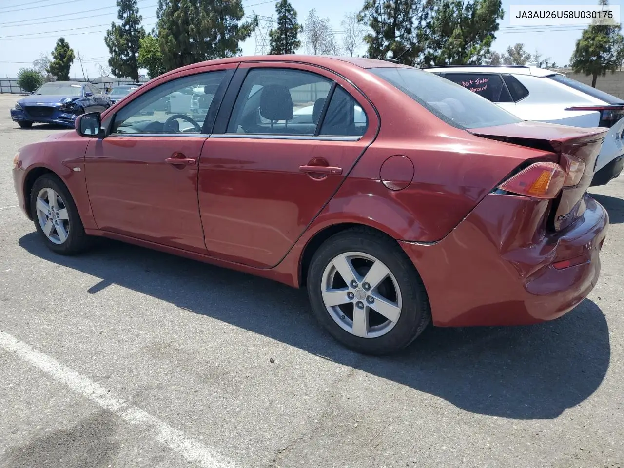 2008 Mitsubishi Lancer Es VIN: JA3AU26U58U030175 Lot: 61755205