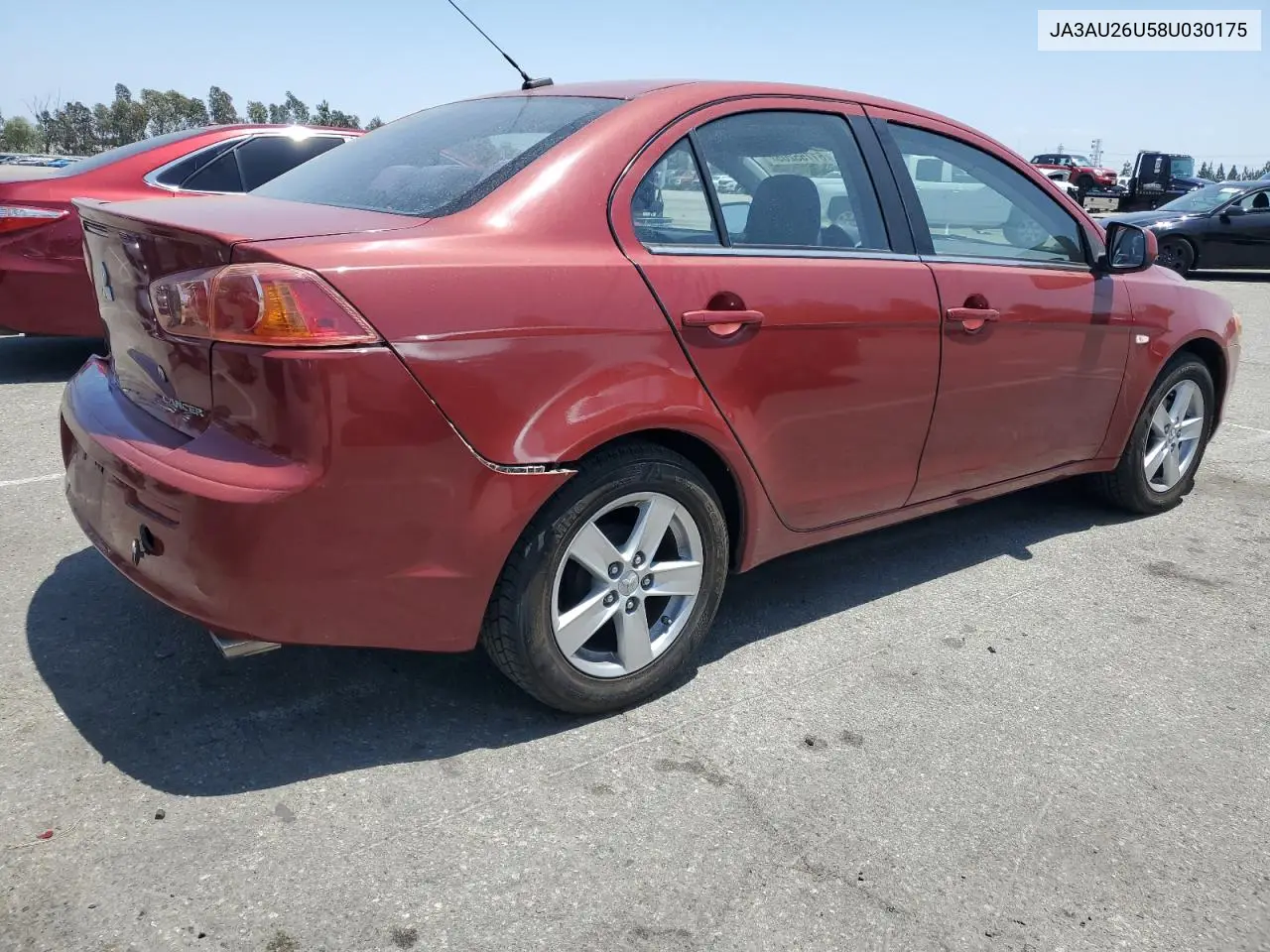 2008 Mitsubishi Lancer Es VIN: JA3AU26U58U030175 Lot: 61755205