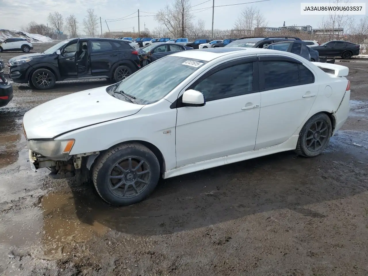 2009 Mitsubishi Lancer Gts VIN: JA3AU86W09U603537 Lot: 47431615