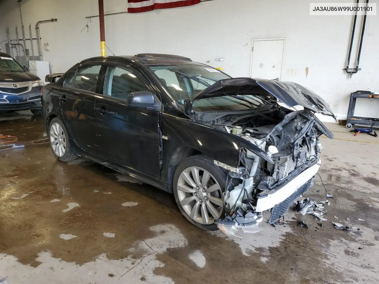 2009 Mitsubishi Lancer Gts VIN: JA3AU86W99U001901 Lot: 56658155