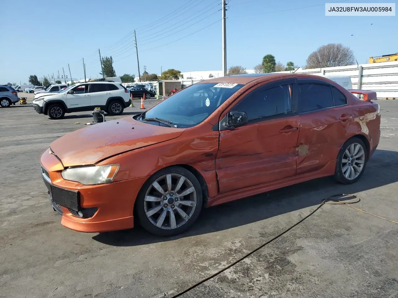 2010 Mitsubishi Lancer Gts VIN: JA32U8FW3AU005984 Lot: 52610025