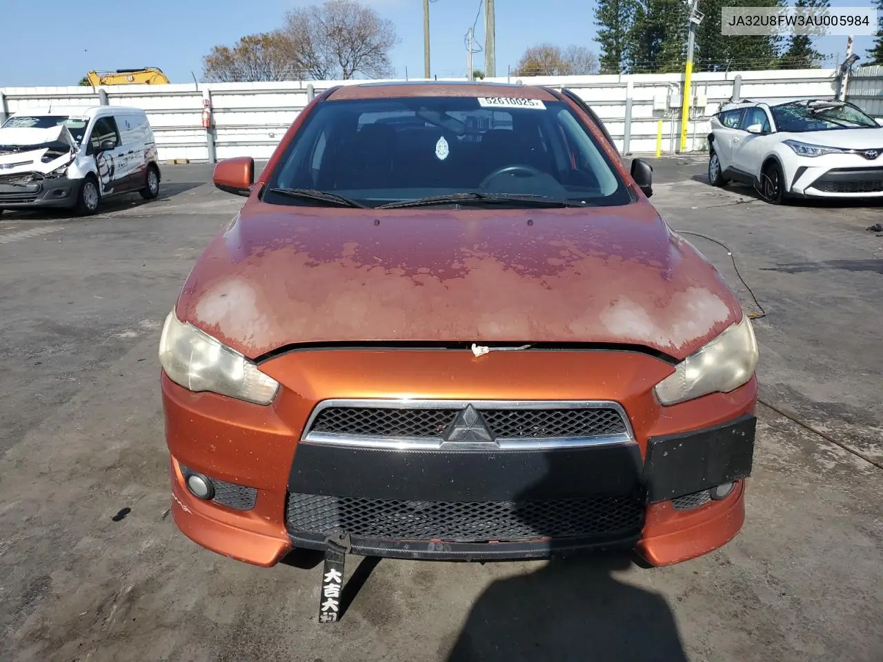 2010 Mitsubishi Lancer Gts VIN: JA32U8FW3AU005984 Lot: 52610025
