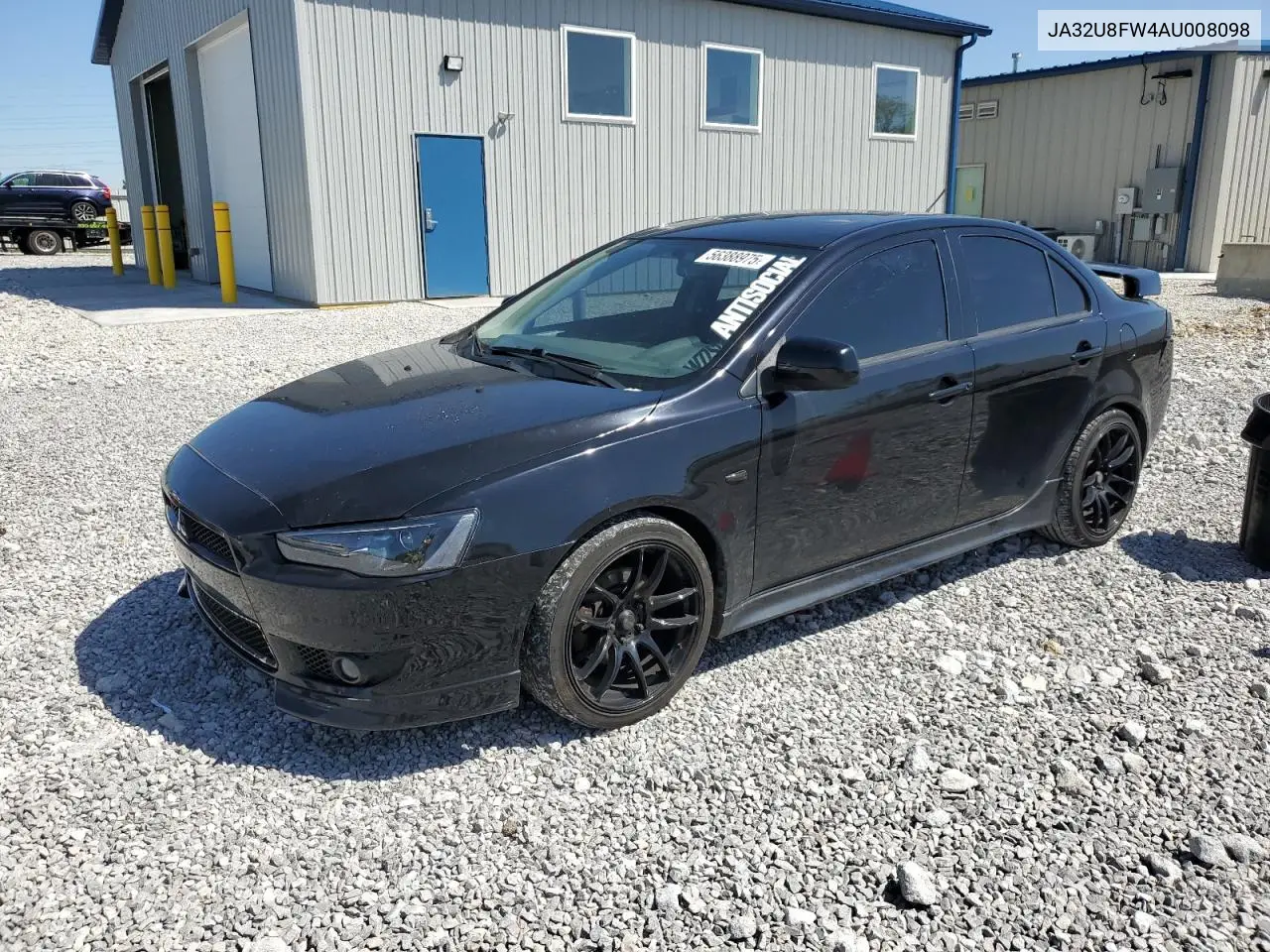 2010 Mitsubishi Lancer Gts VIN: JA32U8FW4AU008098 Lot: 56388975