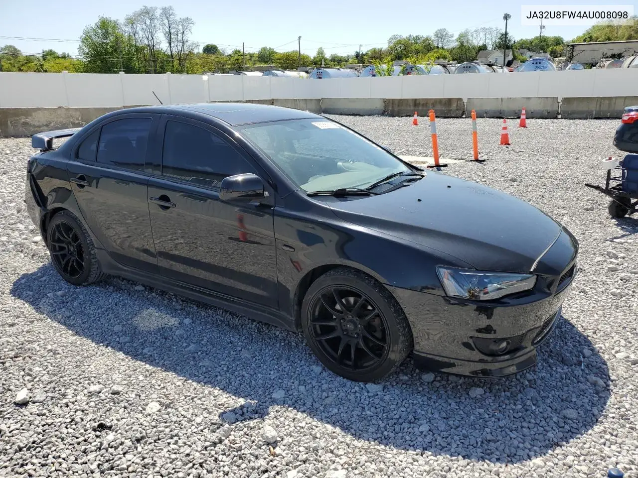 2010 Mitsubishi Lancer Gts VIN: JA32U8FW4AU008098 Lot: 56388975