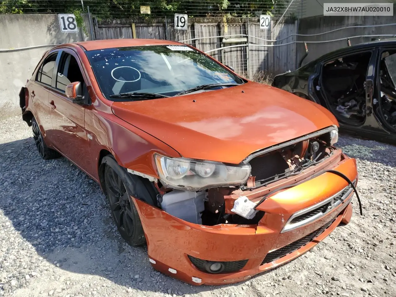 2010 Mitsubishi Lancer Gts VIN: JA32X8HW7AU020010 Lot: 65603022