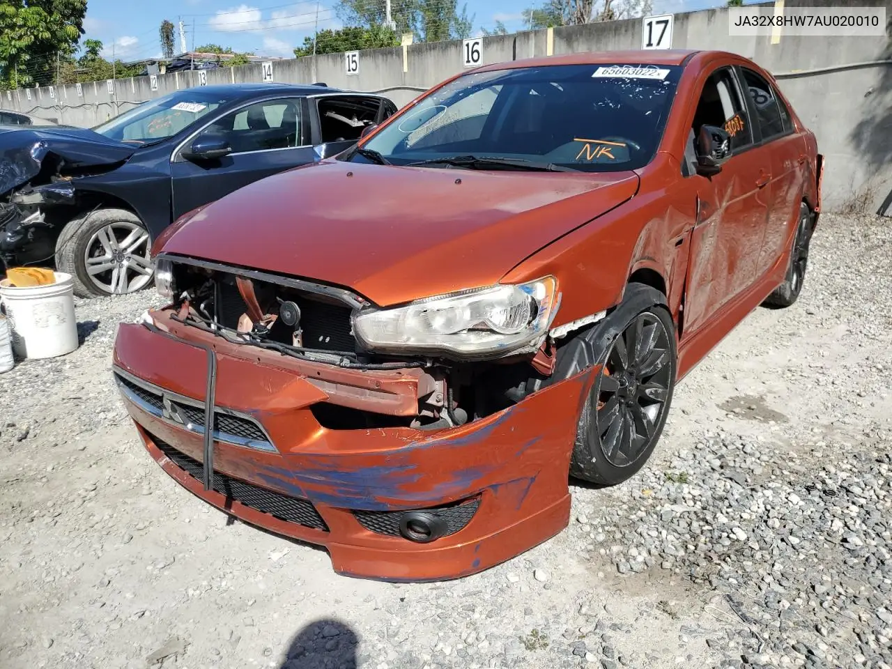2010 Mitsubishi Lancer Gts VIN: JA32X8HW7AU020010 Lot: 65603022
