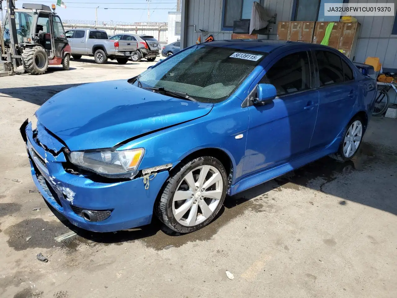 2012 Mitsubishi Lancer Gt VIN: JA32U8FW1CU019370 Lot: 56139115