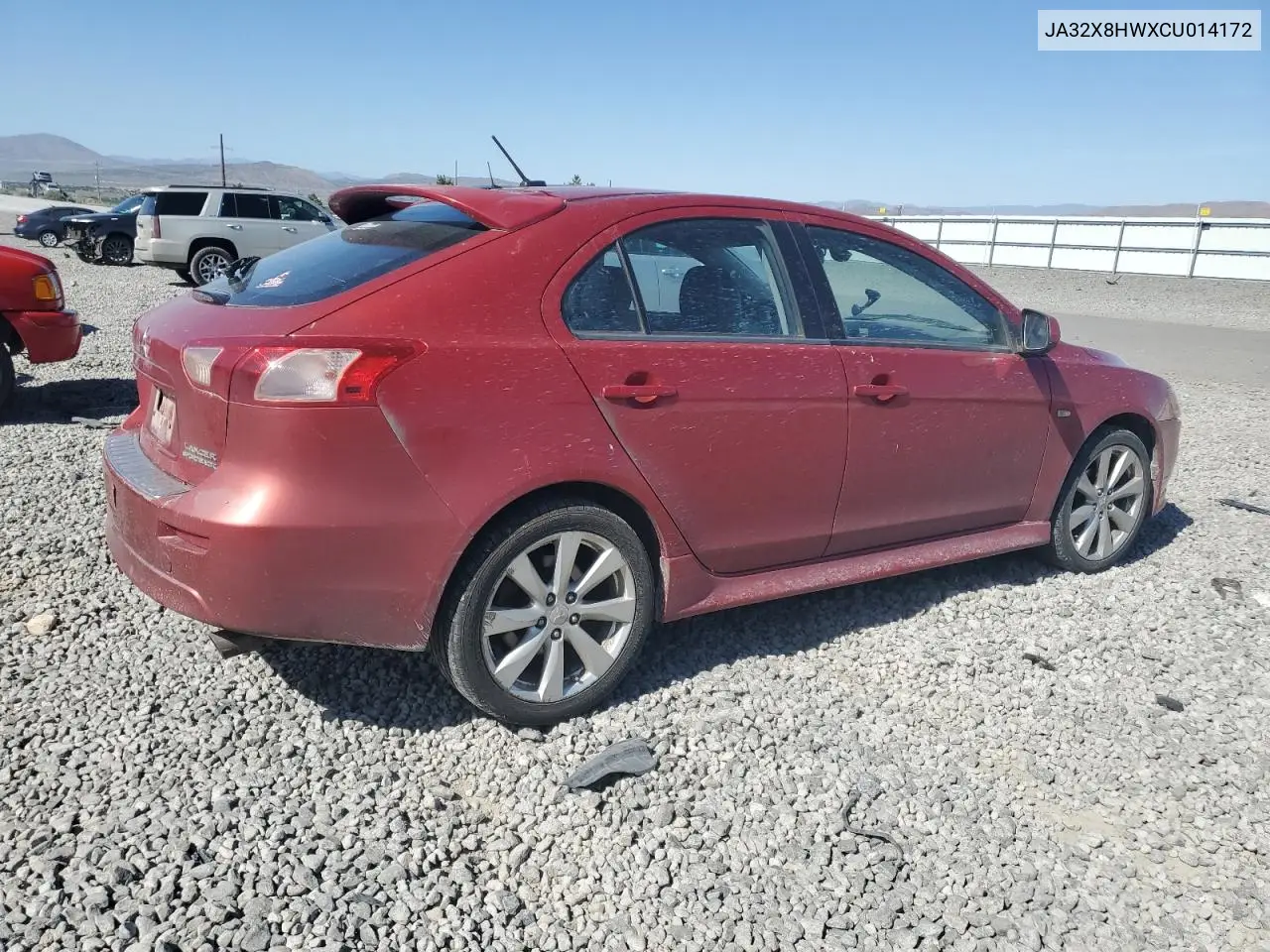 2012 Mitsubishi Lancer Gt VIN: JA32X8HWXCU014172 Lot: 58199495