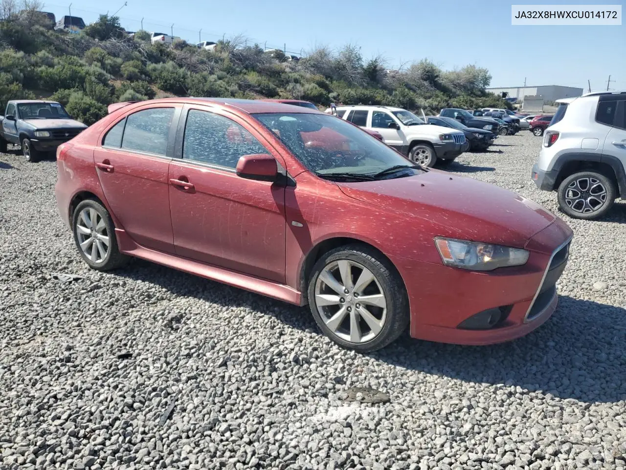2012 Mitsubishi Lancer Gt VIN: JA32X8HWXCU014172 Lot: 58199495