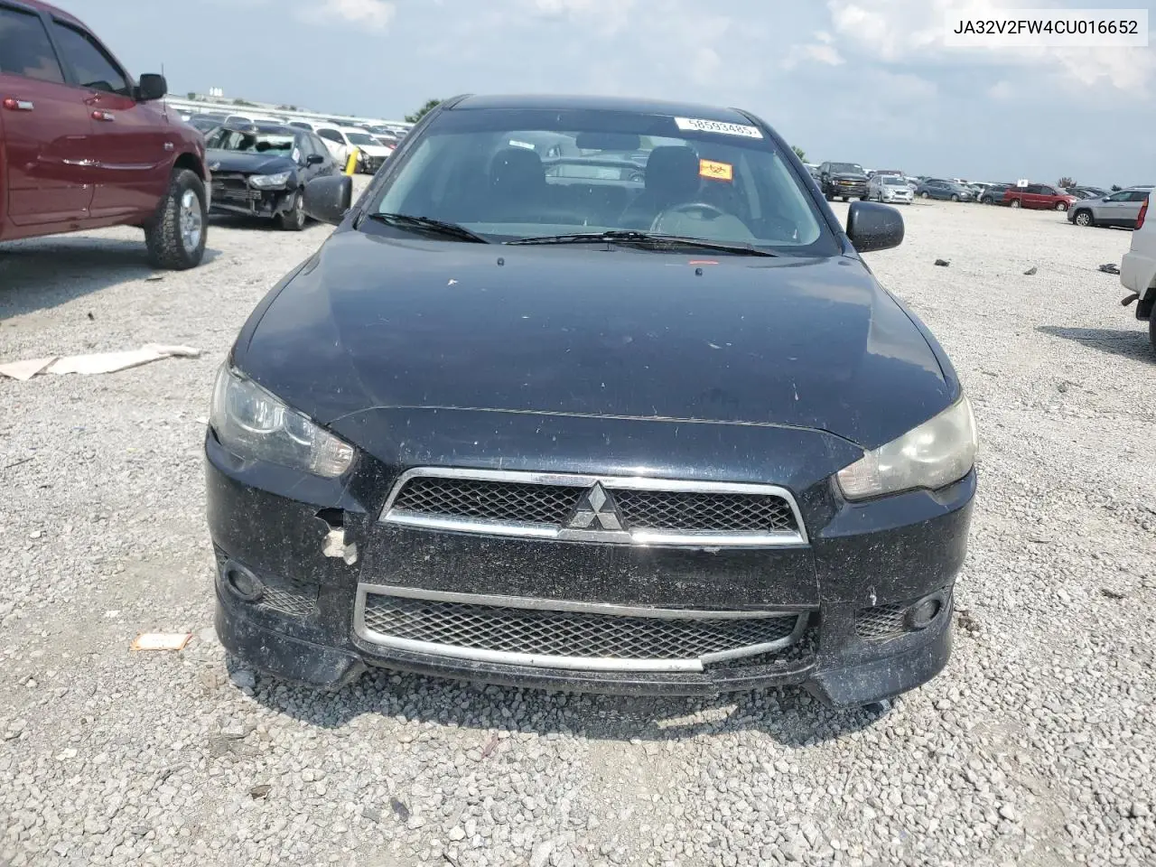 2012 Mitsubishi Lancer Se VIN: JA32V2FW4CU016652 Lot: 58593485