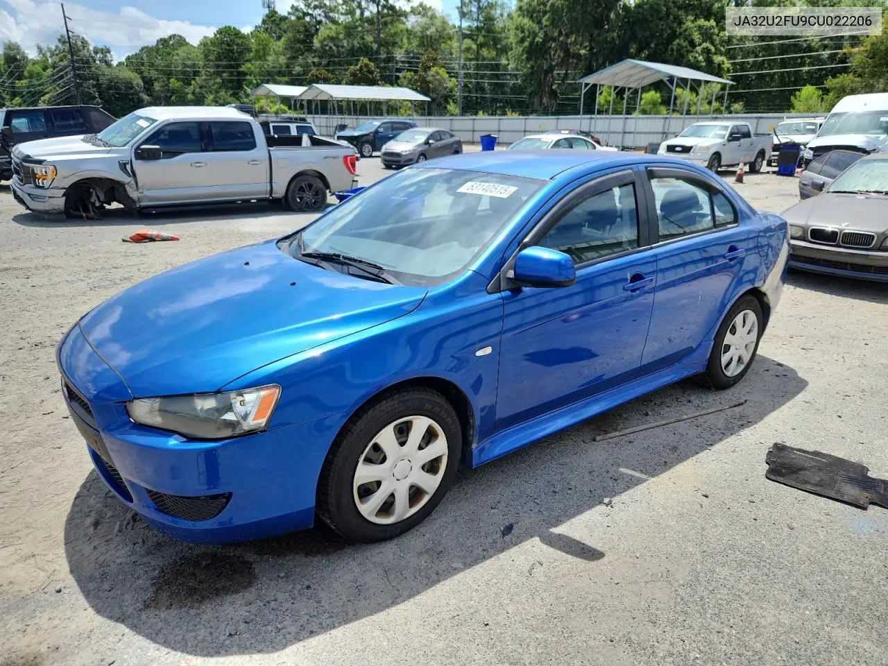 2012 Mitsubishi Lancer Es/Es Sport VIN: JA32U2FU9CU022206 Lot: 63140515
