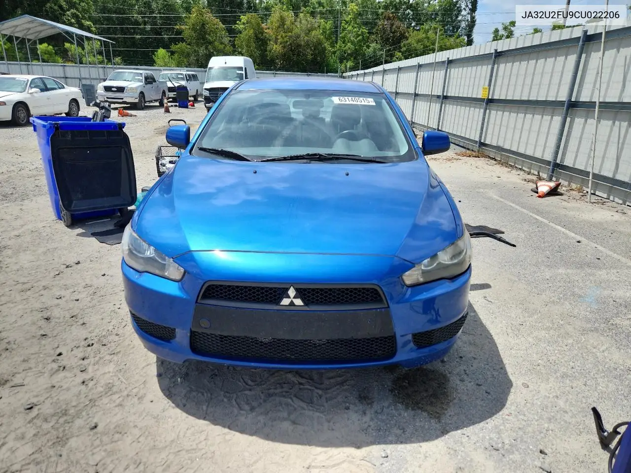 2012 Mitsubishi Lancer Es/Es Sport VIN: JA32U2FU9CU022206 Lot: 63140515