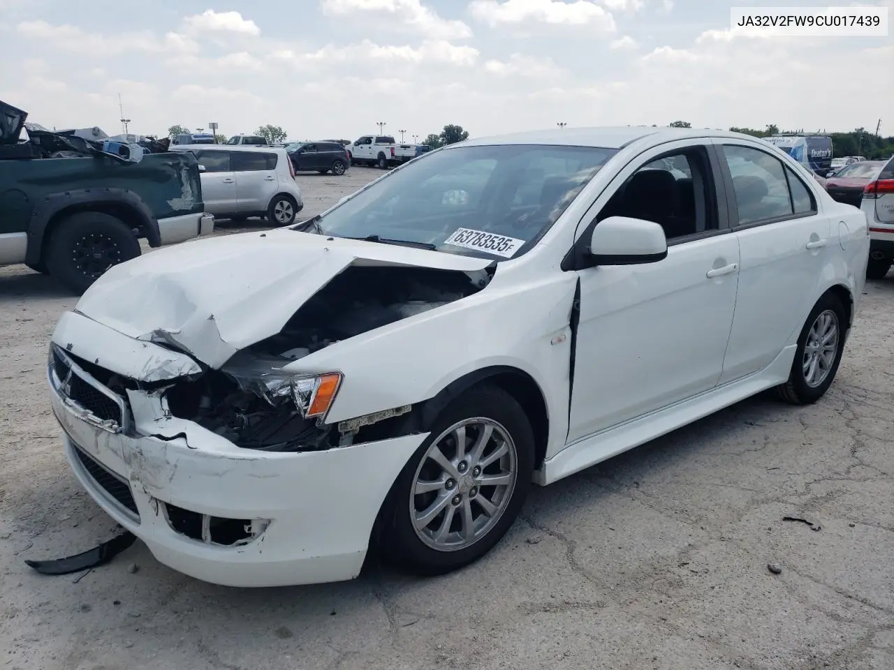 2012 Mitsubishi Lancer Se VIN: JA32V2FW9CU017439 Lot: 63783535