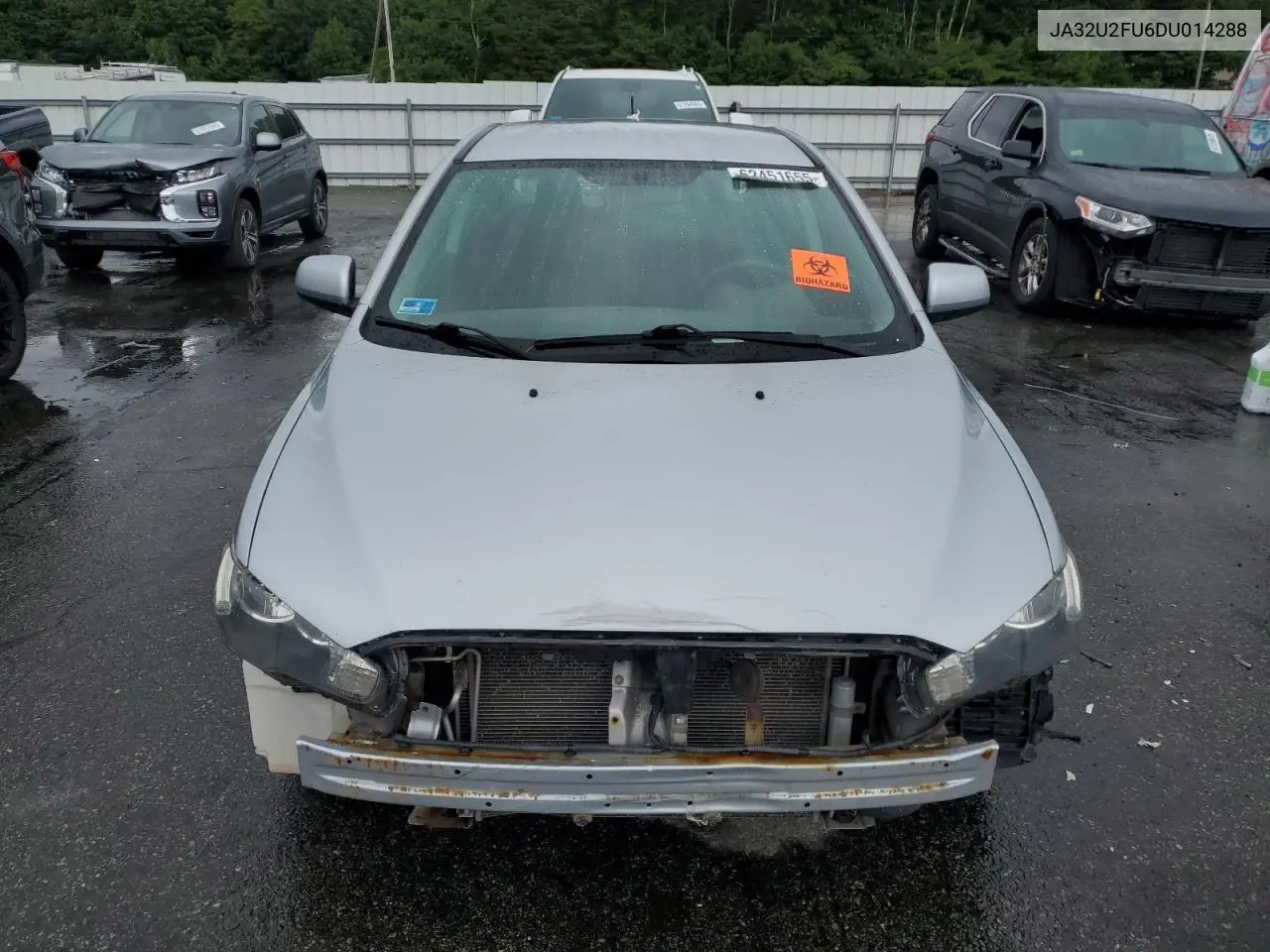 2013 Mitsubishi Lancer Es/Es Sport VIN: JA32U2FU6DU014288 Lot: 62451655