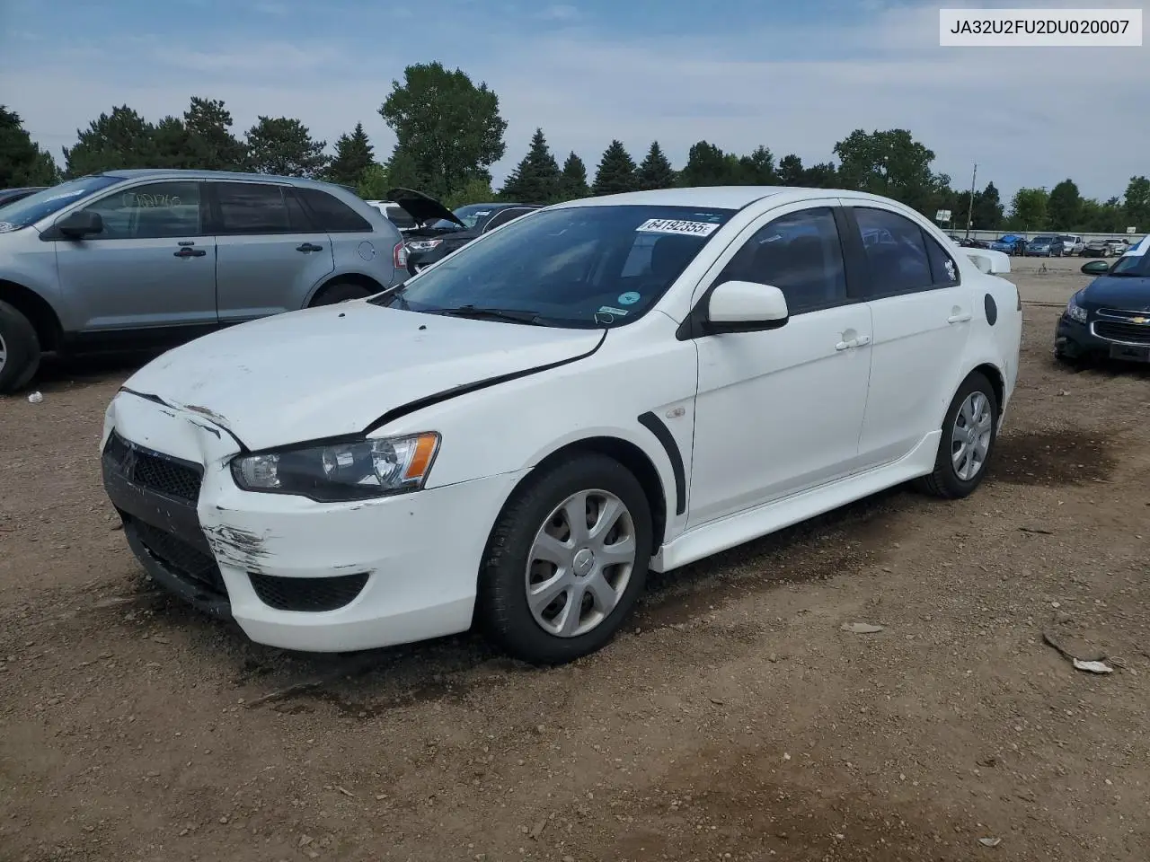 2013 Mitsubishi Lancer Es/Es Sport VIN: JA32U2FU2DU020007 Lot: 64192355