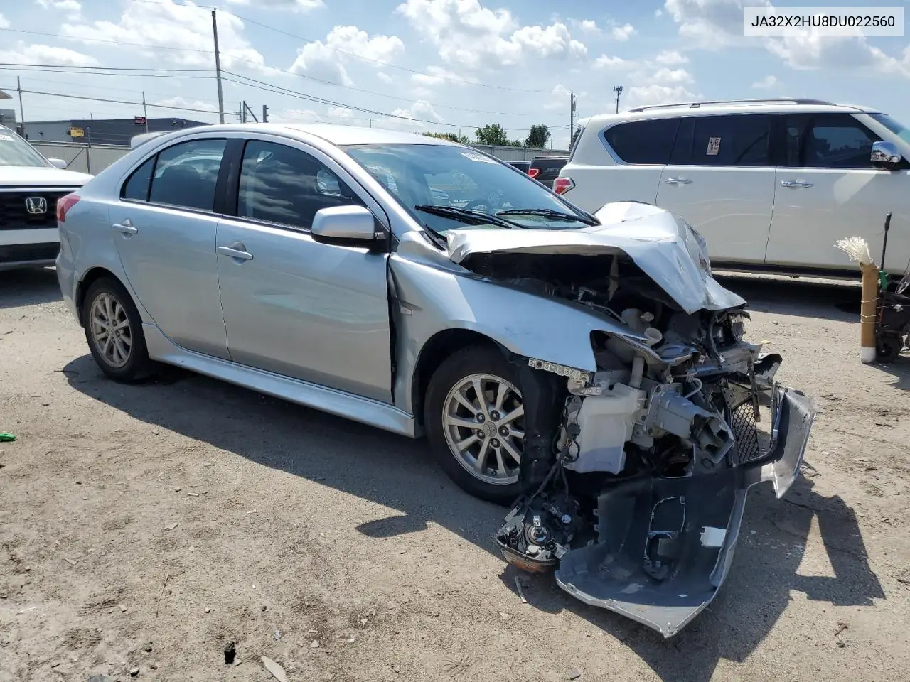 2013 Mitsubishi Lancer Es/Es Sport VIN: JA32X2HU8DU022560 Lot: 64260525