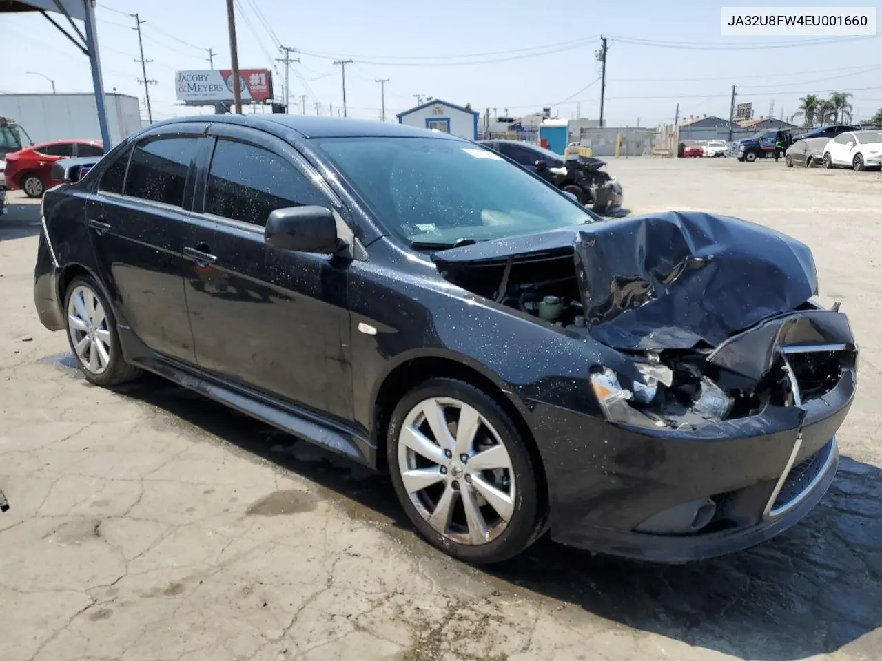2014 Mitsubishi Lancer Gt VIN: JA32U8FW4EU001660 Lot: 62917665