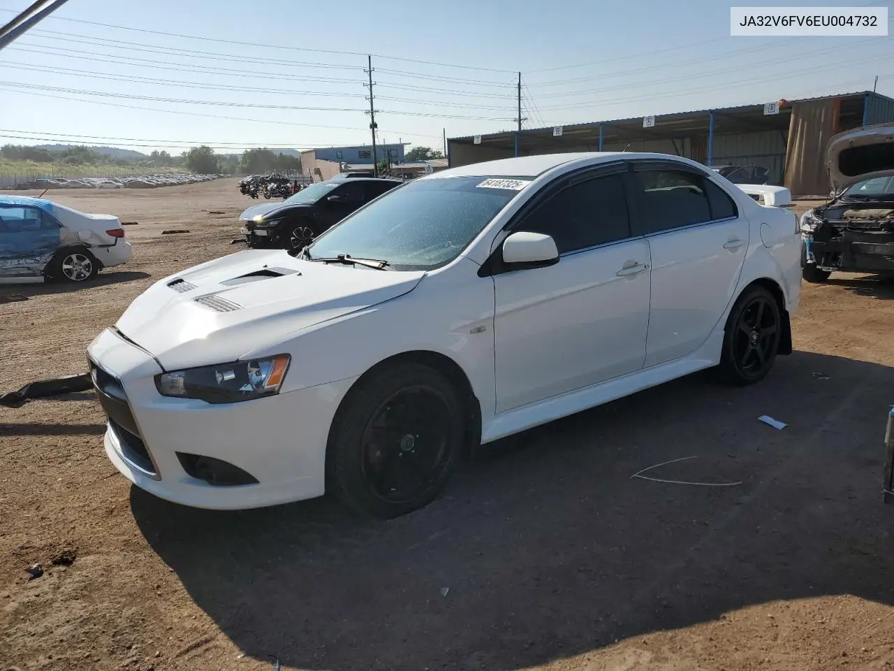 2014 Mitsubishi Lancer Ralliart VIN: JA32V6FV6EU004732 Lot: 64187325