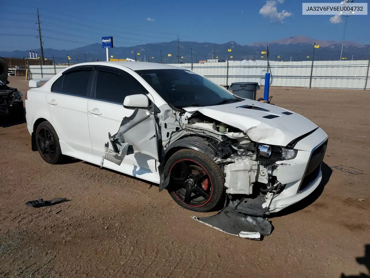2014 Mitsubishi Lancer Ralliart VIN: JA32V6FV6EU004732 Lot: 64187325