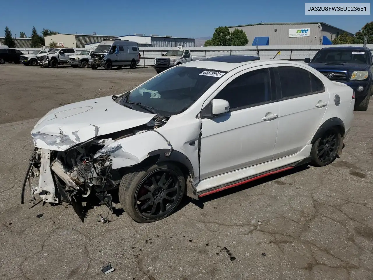 2014 Mitsubishi Lancer Gt VIN: JA32U8FW3EU023651 Lot: 65529995