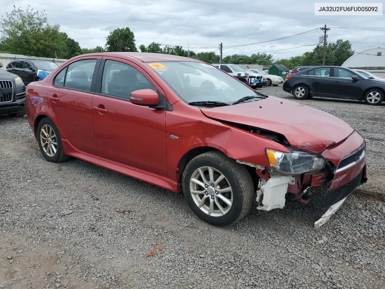 2015 Mitsubishi Lancer Es VIN: JA32U2FU6FU005092 Lot: 62068985