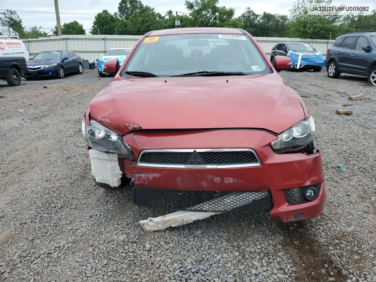 2015 Mitsubishi Lancer Es VIN: JA32U2FU6FU005092 Lot: 62068985