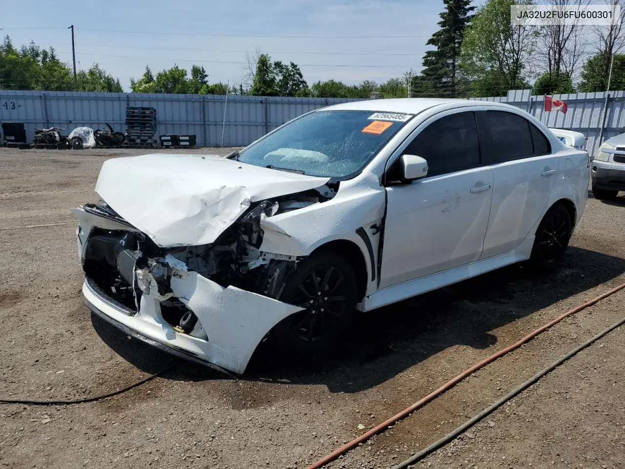 2015 Mitsubishi Lancer Es VIN: JA32U2FU6FU600301 Lot: 62565485