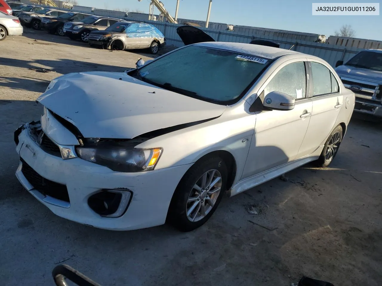2016 Mitsubishi Lancer Es VIN: JA32U2FU1GU011206 Lot: 42745115