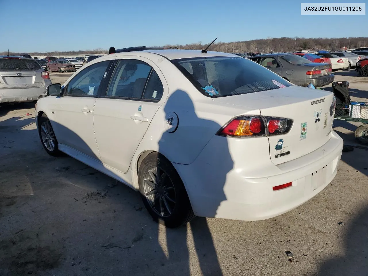 2016 Mitsubishi Lancer Es VIN: JA32U2FU1GU011206 Lot: 42745115