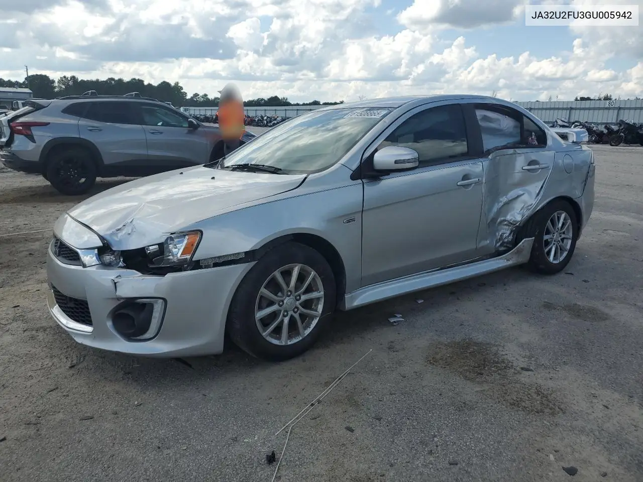 2016 Mitsubishi Lancer Es VIN: JA32U2FU3GU005942 Lot: 61508865